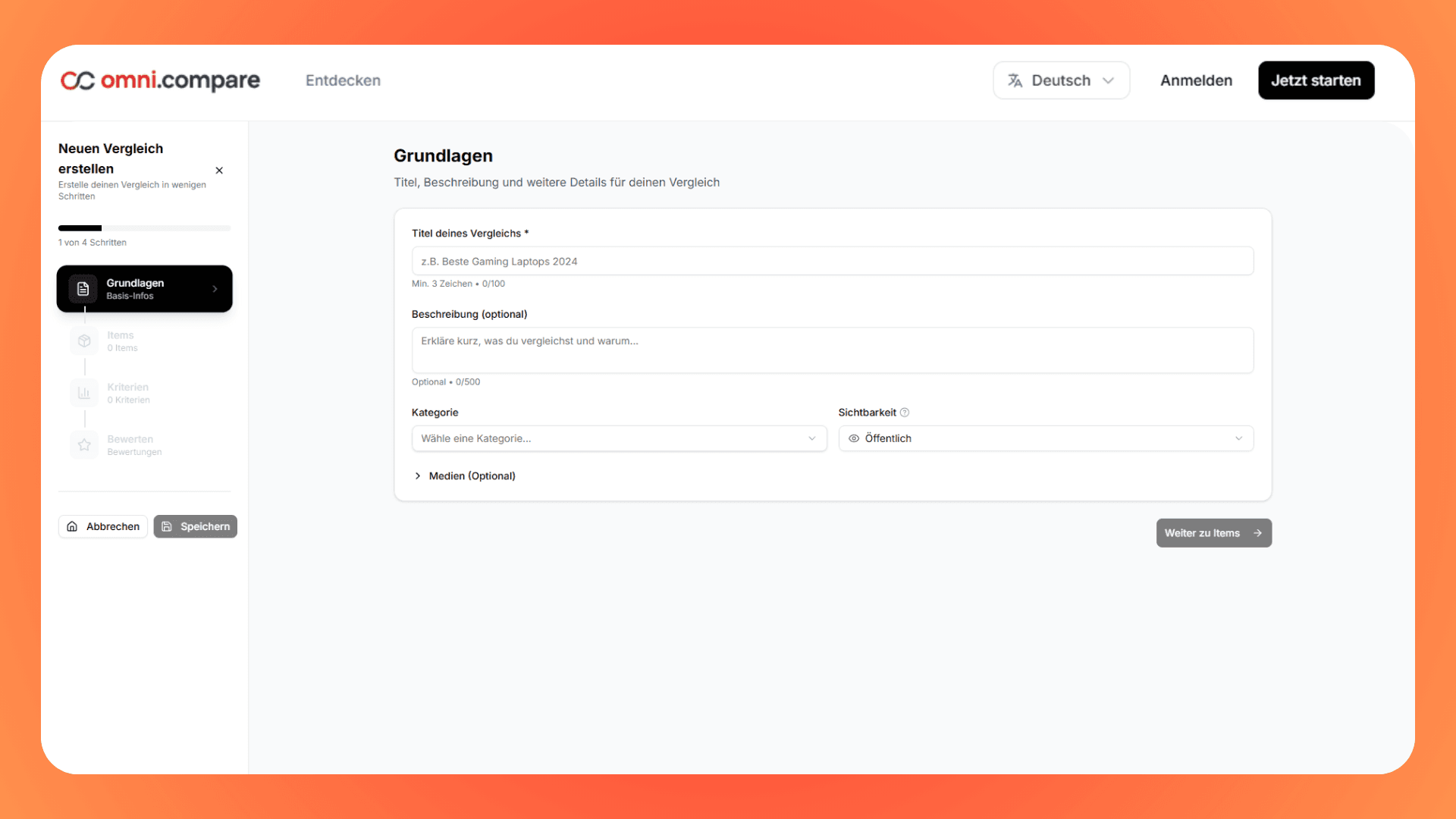 Omni.Compare: SaaS-Vergleichsplattform Bild 2